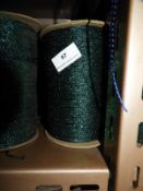 *Three Emerald Green Sparkly Thread