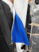 *Roll of Blue Quilted Fabric