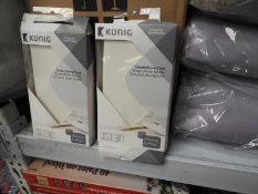 *Six Konig White Faux Leather iPhone Cases