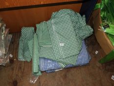 *Quantity of Blue and Green Gingham Tablecloths