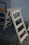 Painted Wooden Step Ladder