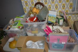 Five Boxes of Assorted Household Goods Including L