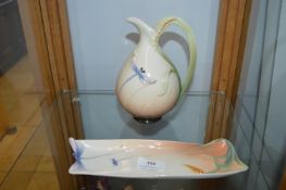 Dragonfly Dish and Jug by Franz