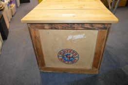 Players Cigarette Wooden Storage Crate