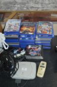 Sony Playstation with Games, Controller, etc.