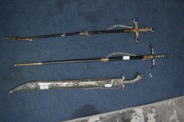 Three Ornamental Swords