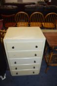 Painted Five Height Chest of Drawers