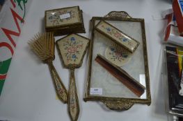 Dressing Table Set; Mirrors, Jewellery Box, etc.