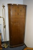 1930's Dark Oak Wardrobe with Studded Detail