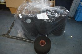 Nine Cones of Black Wool (Total Weight 10.75kg)