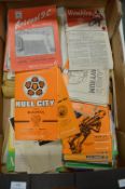 Vintage Sports Programmes Including Hull City, Wem