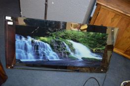 Light Up Wall Mirror Waterfall Feature