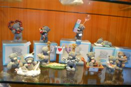 Eleven Me to You Teddy Bear Ornaments (Some with O