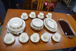Minton St James Pattern Gilt Rimmed Dinner Service