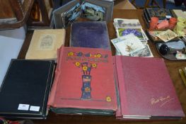 Six Vintage Postcard Albums