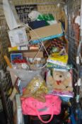 Cage of Household Goods; Teddy Bears, Electric Hea