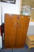 1930's Oak Mini Wardrobe