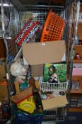 Cage Lot Including Solar Lights, Children's Toys,