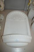 White Alabaster Effect Wall Niche