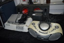 Assorted Electrical and Audio Items Including Port