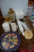 Assorted Vintage Kitchenalia Including Rolling Pin