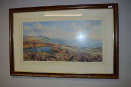 Print of a Highland Landscape by Rex Preston
