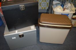 Coolbox and Two Metal Filing Cases