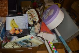 Two Boxes of New Items; Car Accessories, Banana Ra