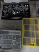 Four Storage Boxes and Contents