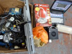 Box Containing Phones Cable, VTech Laptop, Indoor