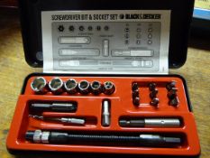 Black & Decker Screwdriver Bit & Socket Set