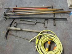 Quantity of Garden Tools and Hose