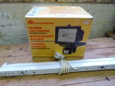 Halogen Light Control with Motion Detector and a S