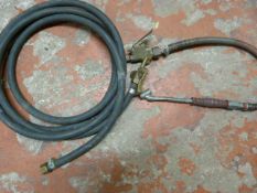 Two Vintage Tyre Air Hoses