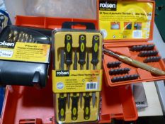 Plastic Toolbox Containing Rolson Number & Letter