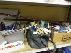 Shelf of Assorted Tools, Fittings and Accessories