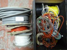 Small Quantity of Cable and Assorted Wire