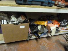 Shelf of Assorted Bicycle Parts