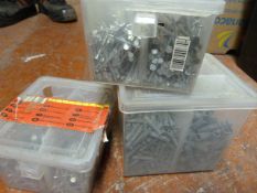Three Boxes of Nails and Wall Plugs