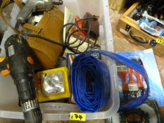 Miscellaneous Box Including Challenge Drill, Batte