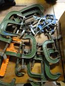 Box of Assorted Clamps