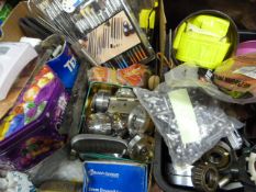 Mixed Lot Including Artists Paint Brushes, Video P