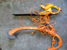 Flymo Multi Trim Strimmer and a Worx Hedge Cutter