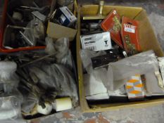 Quantity of Brass Hinges, Screws, Door Bolts, Chro