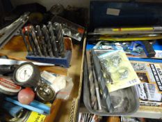 Mixed Lot of Tools Including Drill Bits, Pressure