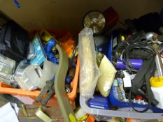Two Boxes of Assorted Tools and Car Accessories