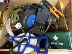 Large Box Containing Draper 50m Tape, Extension Le