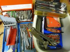 Mixed Lot of Tools Including Spanners, Welding Cla