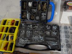 Four Storage Boxes and Contents