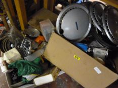 Large Quantity of Car Parts Including Hub Caps, Sp